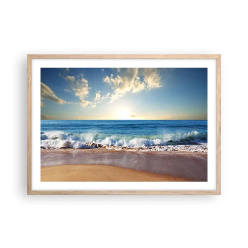 Poster in light oak frame - Moving Still - 70x50 cm