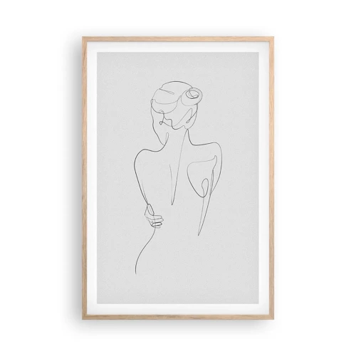 Poster in light oak frame - Music of the Body - 61x91 cm