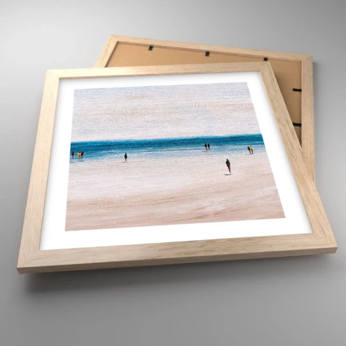 Poster in light oak frame - Natural Need - 30x30 cm