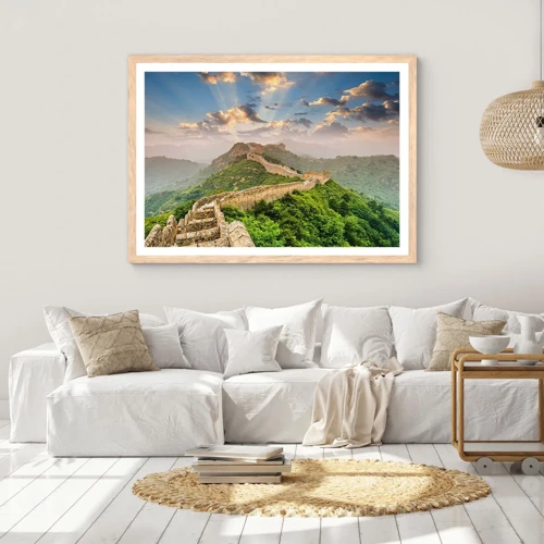 Poster in light oak frame - Neverending Grandeur - 70x50 cm