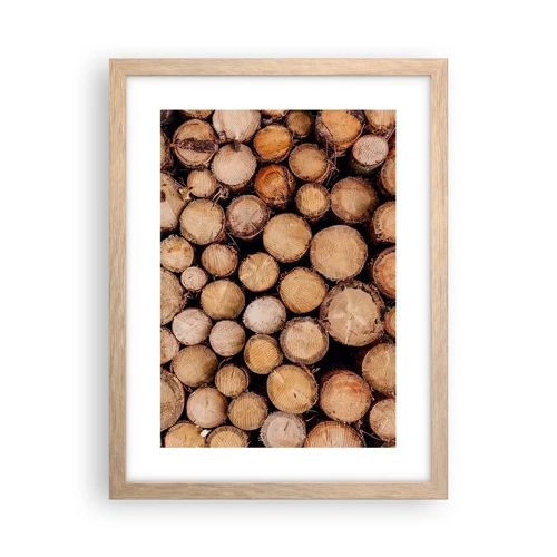 Poster in light oak frame - New Beginning - 30x40 cm