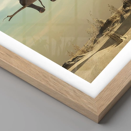 Poster in light oak frame - New Point of View - 100x70 cm