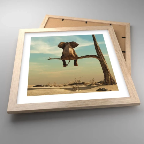 Poster in light oak frame - New Point of View - 30x30 cm