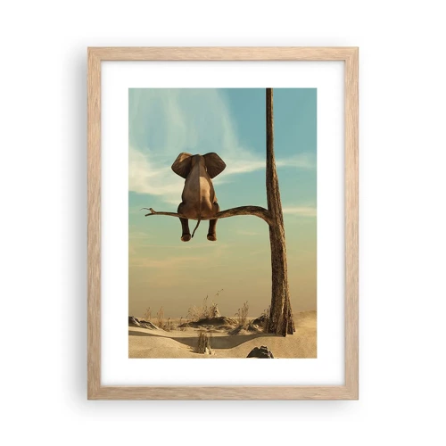 Poster in light oak frame - New Point of View - 30x40 cm