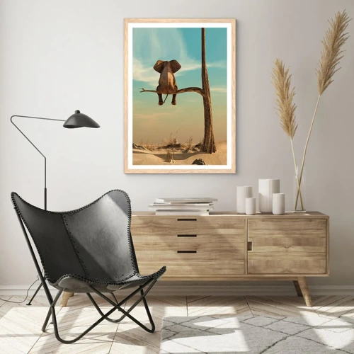 Poster in light oak frame - New Point of View - 30x40 cm