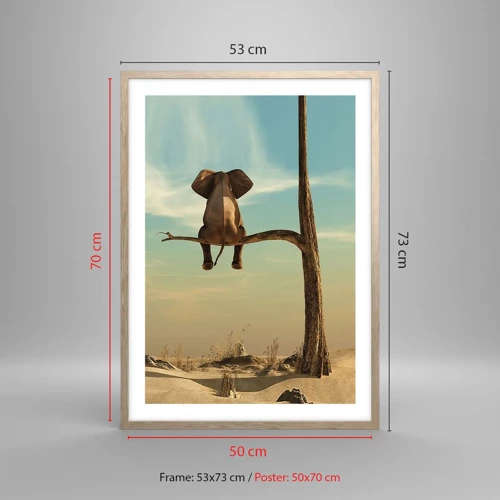 Poster in light oak frame - New Point of View - 50x70 cm