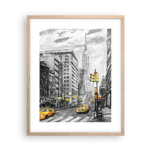 Poster in light oak frame - New York Tale - 40x50 cm