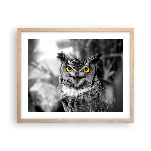 Poster in light oak frame - Nothing Can Hide - 50x40 cm