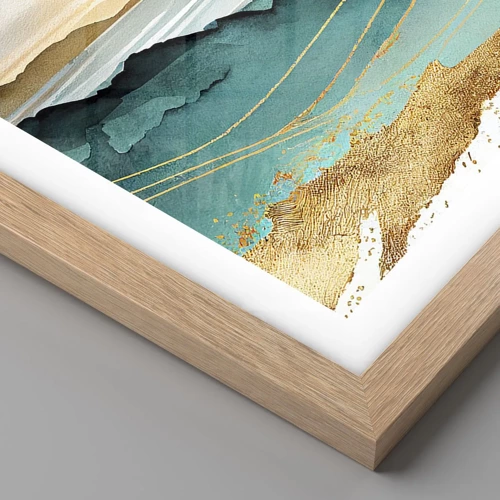 Poster in light oak frame - On the Verge of Abstract - Landscape - 61x91 cm