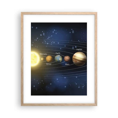 Poster in light oak frame - One in Ten - 40x50 cm