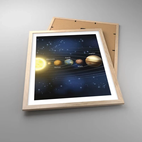 Poster in light oak frame - One in Ten - 40x50 cm