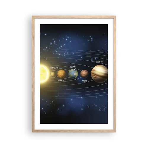 Poster in light oak frame - One in Ten - 50x70 cm