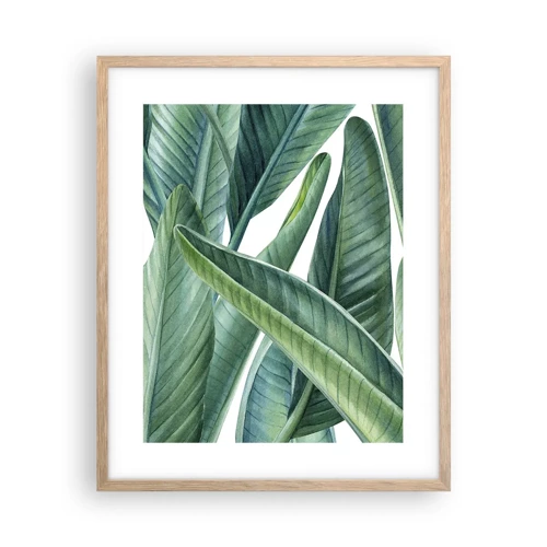 Poster in light oak frame - Only Green Itself - 40x50 cm