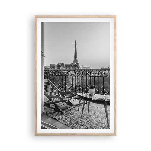 Poster in light oak frame - Parisian Afternoon - 61x91 cm