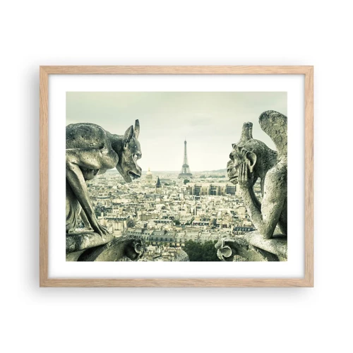 Poster in light oak frame - Parisian Talks - 50x40 cm