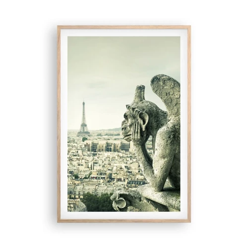 Poster in light oak frame - Parisian Talks - 61x91 cm