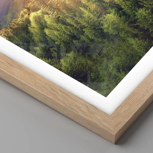 Poster in light oak frame - Peaks and Summits - 61x91 cm