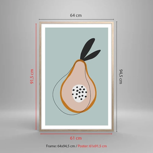 Poster in light oak frame - Penetrating the Nature of Things - 61x91 cm