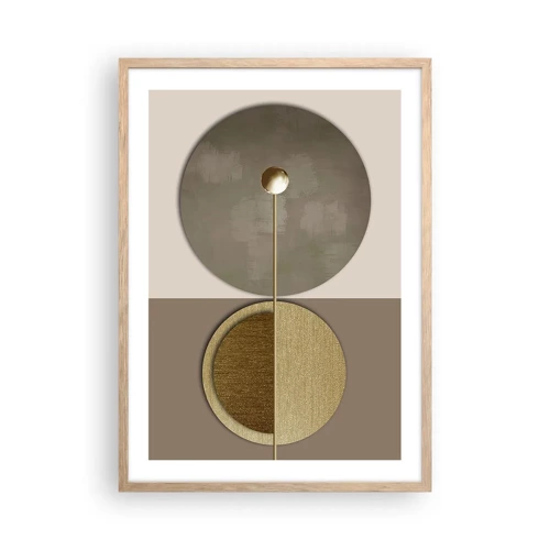 Poster in light oak frame - Perfect Balance - 50x70 cm