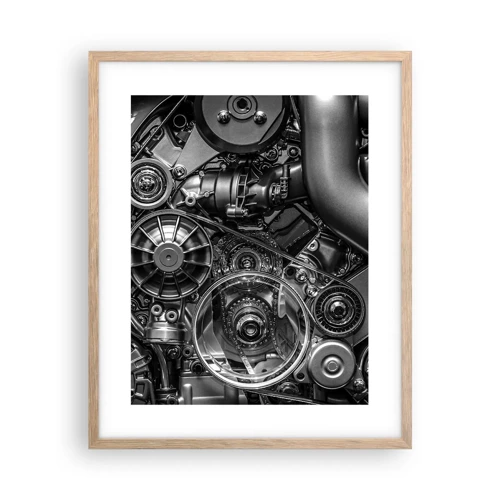 Poster in light oak frame - Poetry of Mechanics - 40x50 cm