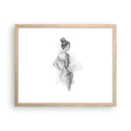 Poster in light oak frame - Pretty As a Picture - 50x40 cm