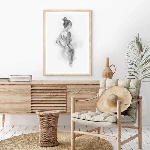 Poster in light oak frame - Pretty As a Picture - 70x100 cm
