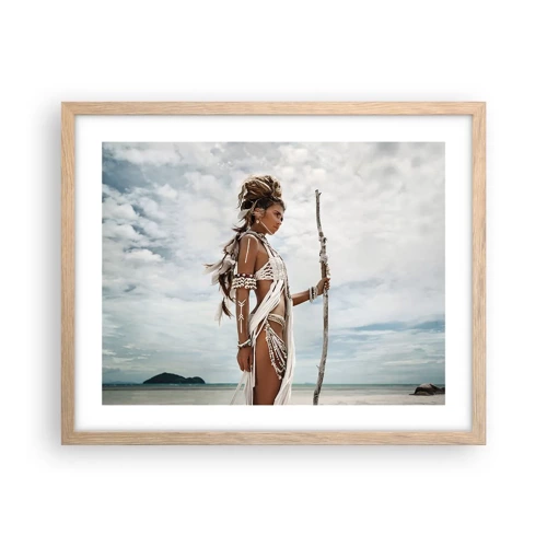 Poster in light oak frame - Queen of the Tropics - 50x40 cm