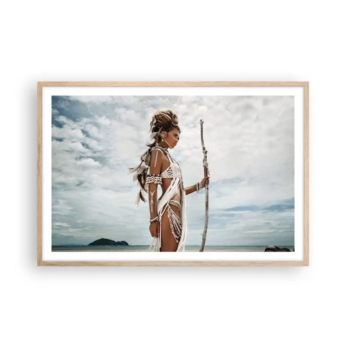 Poster in light oak frame - Queen of the Tropics - 91x61 cm