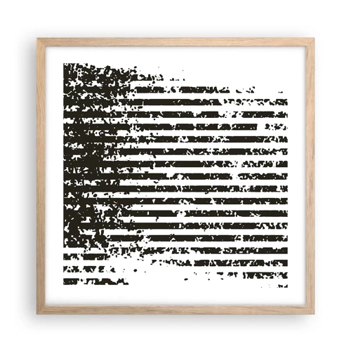Poster in light oak frame - Rhythm and Noise - 50x50 cm
