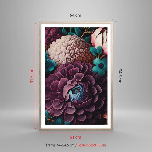 Poster in light oak frame - Rich Nature - 61x91 cm