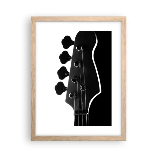 Poster in light oak frame - Rock Silence - 30x40 cm