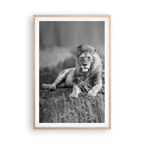 Poster in light oak frame - Royal Siesta - 61x91 cm