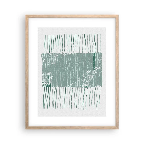 Poster in light oak frame - Sea Abstract - 40x50 cm