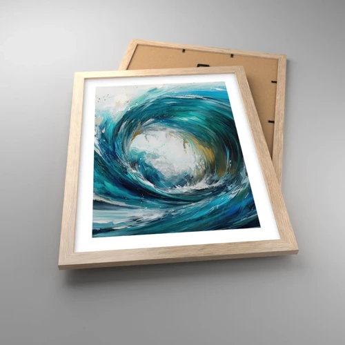 Poster in light oak frame - Sea Portal - 30x40 cm