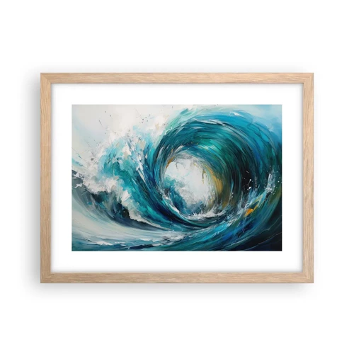 Poster in light oak frame - Sea Portal - 40x30 cm