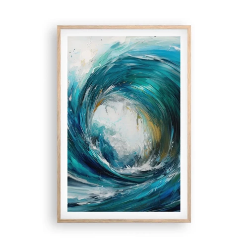 Poster in light oak frame - Sea Portal - 61x91 cm