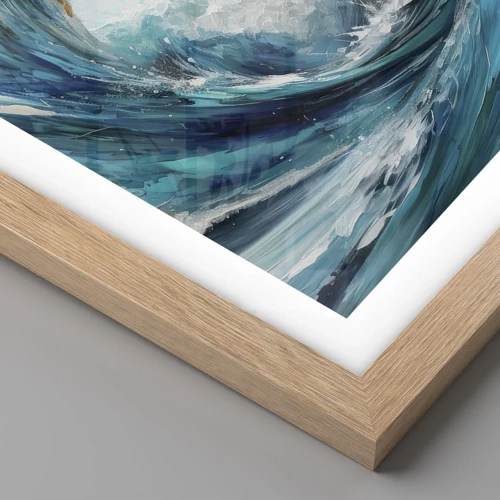 Poster in light oak frame - Sea Portal - 61x91 cm