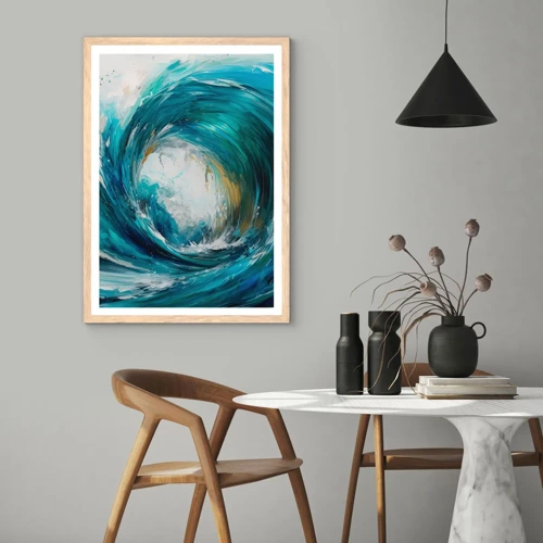 Poster in light oak frame - Sea Portal - 61x91 cm