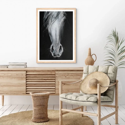 Poster in light oak frame - Seductive Look - 30x40 cm