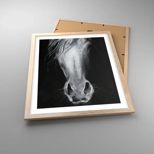 Poster in light oak frame - Seductive Look - 40x50 cm