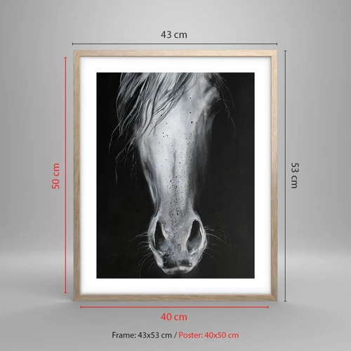 Poster in light oak frame - Seductive Look - 40x50 cm