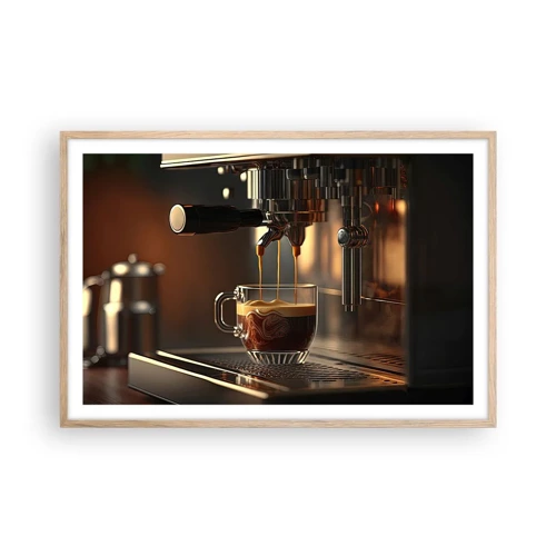 Poster in light oak frame - Sensual Mixture - 91x61 cm