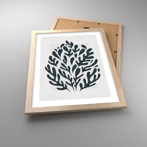 Poster in light oak frame - Shapes of Nature - 30x40 cm