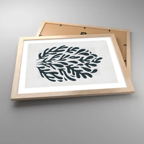 Poster in light oak frame - Shapes of Nature - 40x30 cm