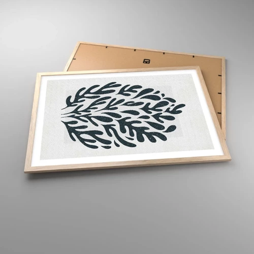 Poster in light oak frame - Shapes of Nature - 70x50 cm