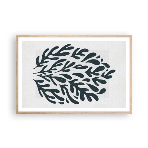 Poster in light oak frame - Shapes of Nature - 91x61 cm