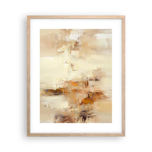 Poster in light oak frame - Soul of Amber - 40x50 cm