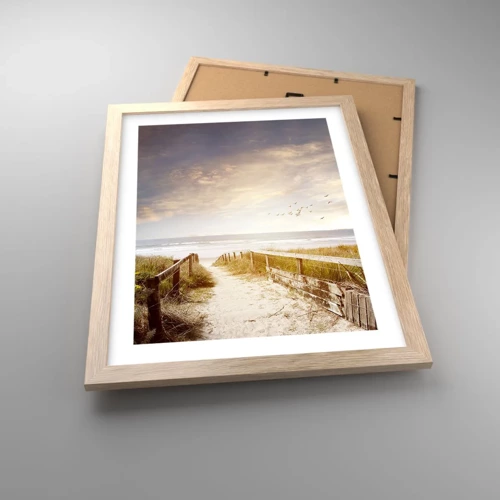 Poster in light oak frame - Space of Tranquility - 30x40 cm