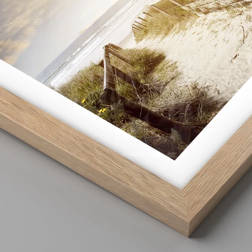 Poster in light oak frame - Space of Tranquility - 40x50 cm