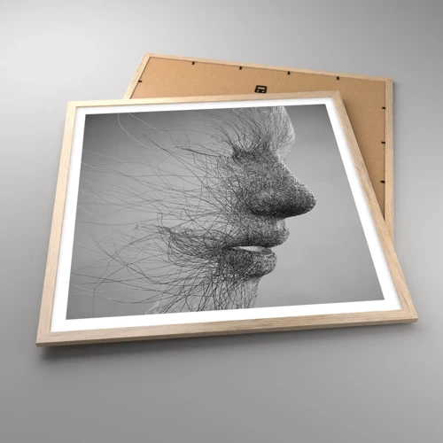 Poster in light oak frame - Spirit of the Wind - 60x60 cm